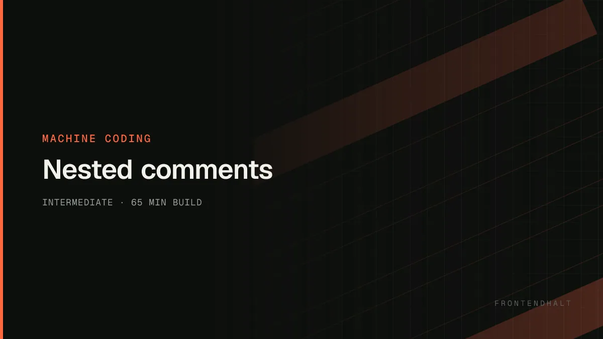 Nested comments interface reference