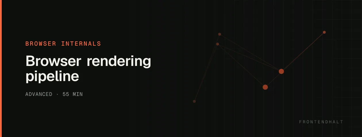 Browser rendering pipeline visual explanation