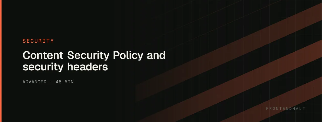 Content Security Policy and security headers visual explanation