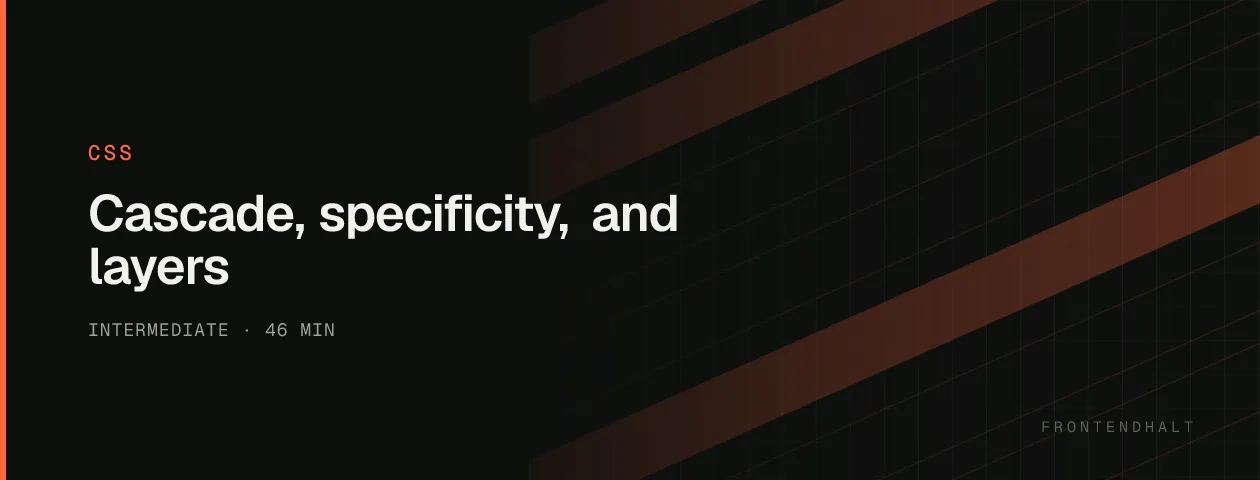 Cascade, specificity, and layers visual explanation