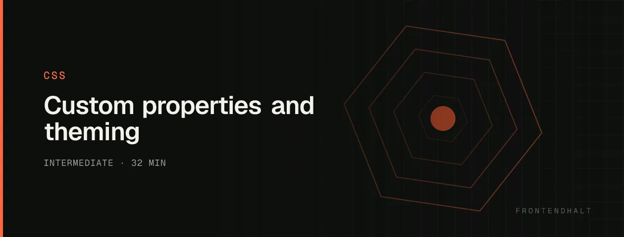 Custom properties and theming visual explanation