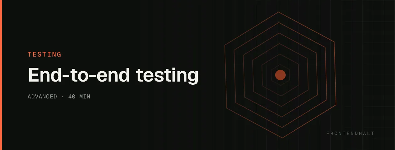 End-to-end testing visual explanation