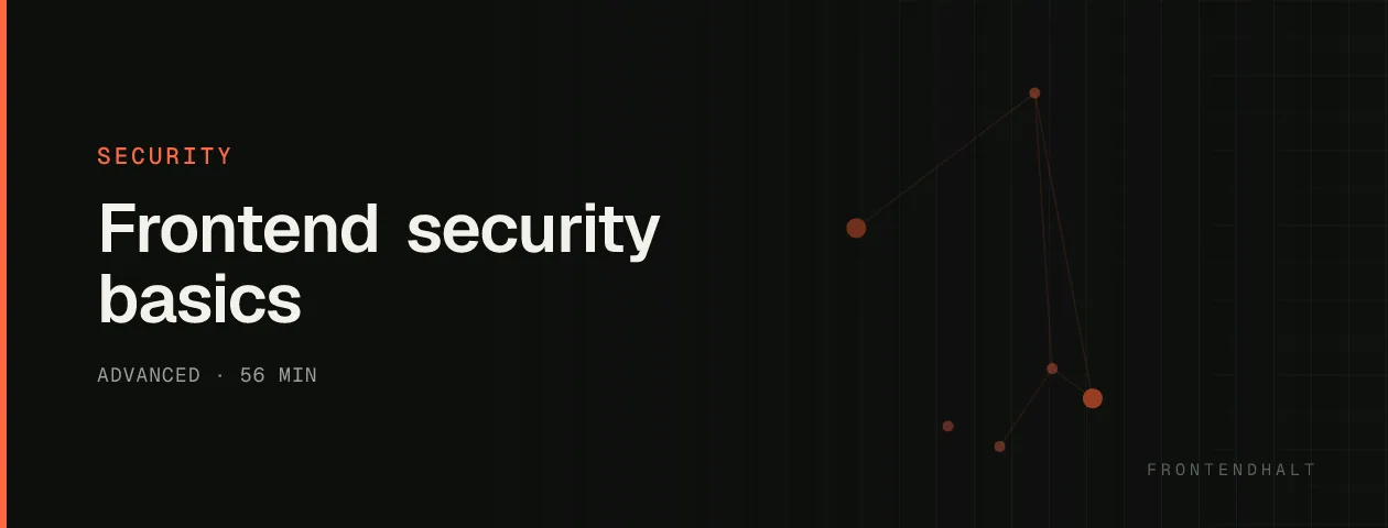 Frontend security basics visual explanation