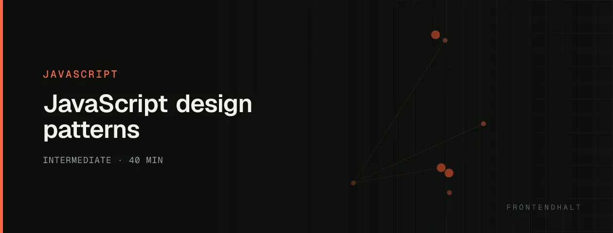 JavaScript design patterns visual explanation