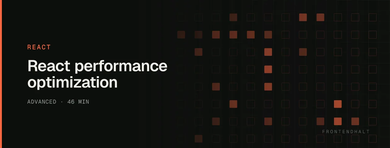 React performance optimization visual explanation