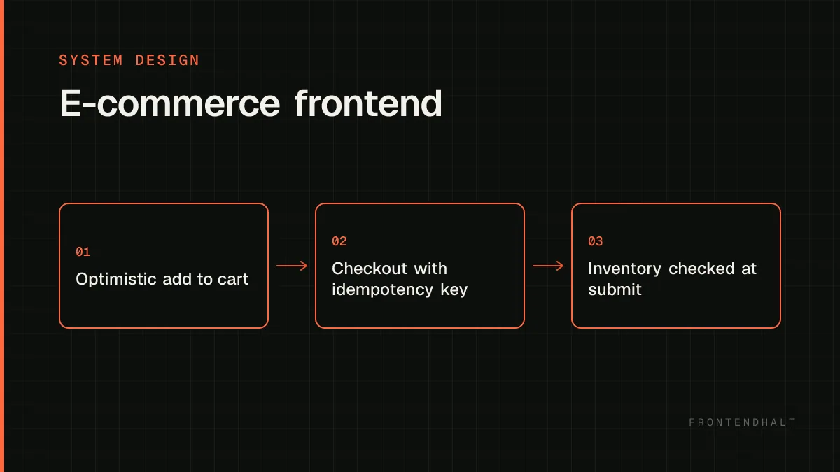 E-commerce frontend architecture diagram