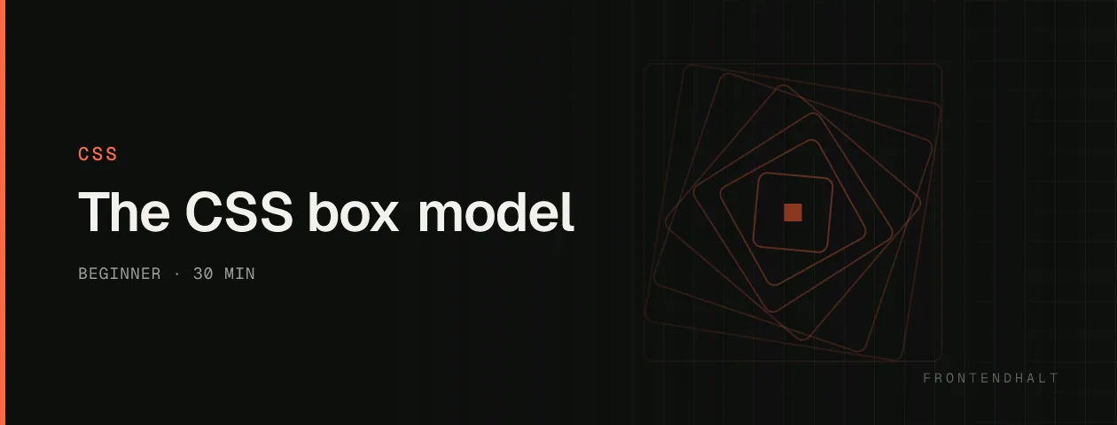 The CSS box model visual explanation