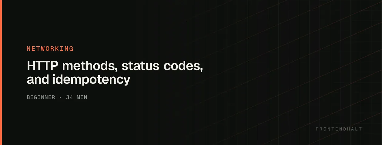 HTTP methods, status codes, and idempotency visual explanation