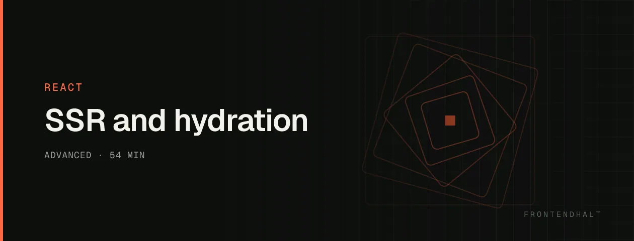 SSR and hydration visual explanation