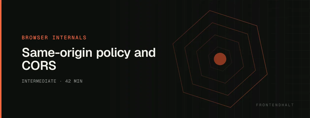 Same-origin policy and CORS visual explanation